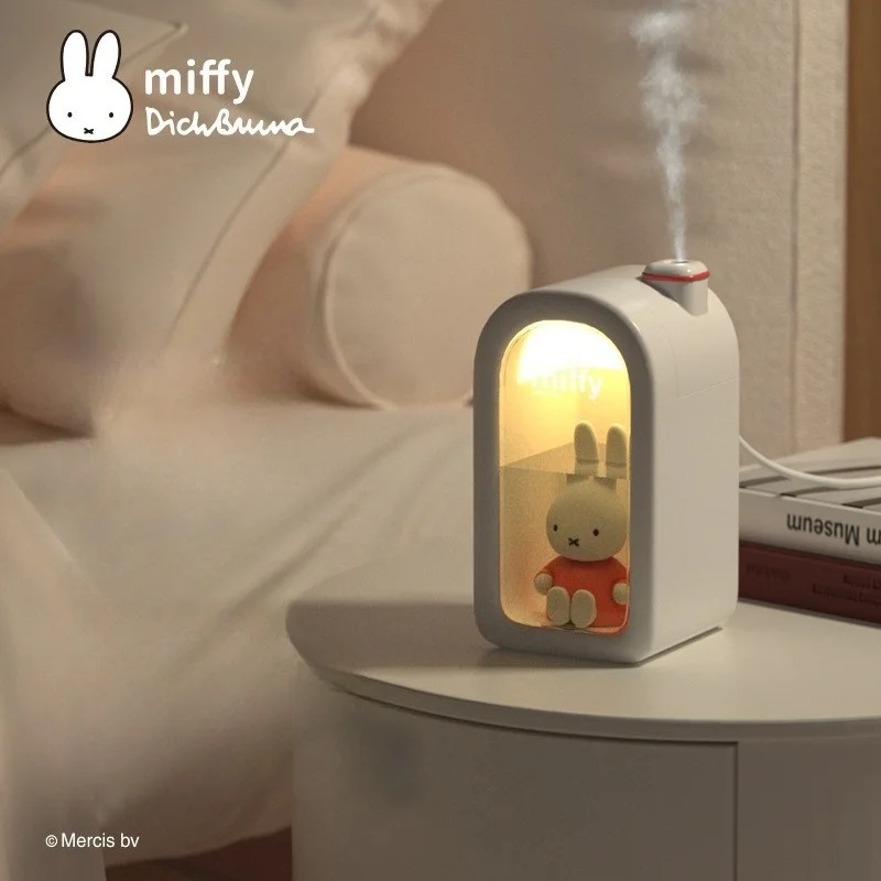 

Милый мультяшный кавайный увлажнитель кролика MIFFY, милая мультяшная кукла, маленький дом, спальня, бесшумное украшение для офисного стола, подарок друзьям