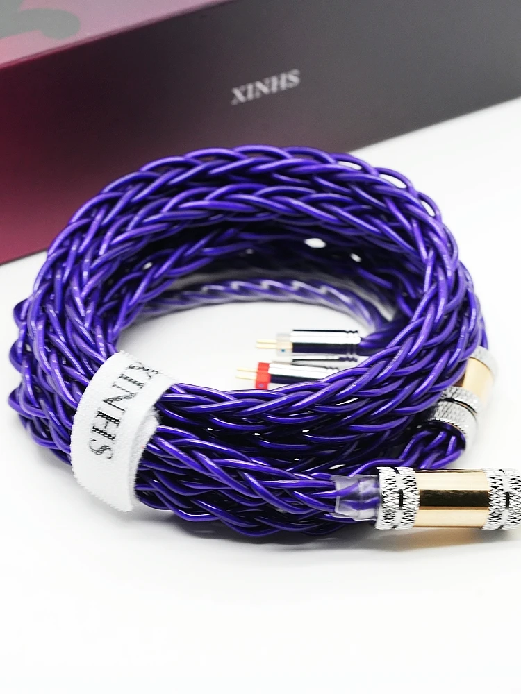 XINHS S60 Purple Phoenix 8-Wege-Kopfhörer-Upgrade mit hochreinem, versilbertem Palladium und der gleichen Klangqualität wie S06 – Detail 6