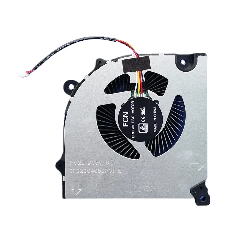 Laptop CPU Cooling Fan Cooler Radiator For CLEVO PB50 PB70 PB50DF2 PB70DF2 DFS2004059P0T FM2J  1PCS DC5V 0.5A