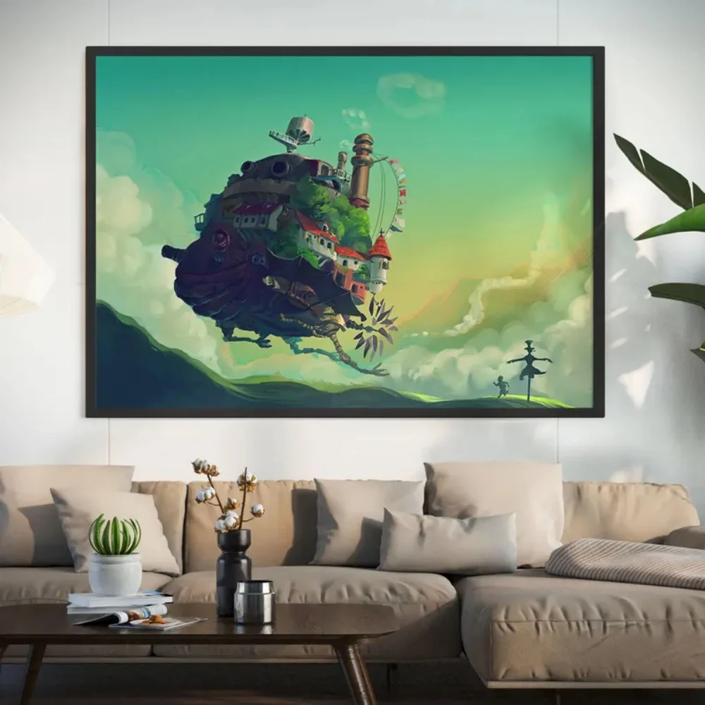 

Moving Anime Castle Poster, Castle Poster,how Castle Moving Window Picture, Anime Poster, Anime Canvas, Anime Art Canvas Decor
