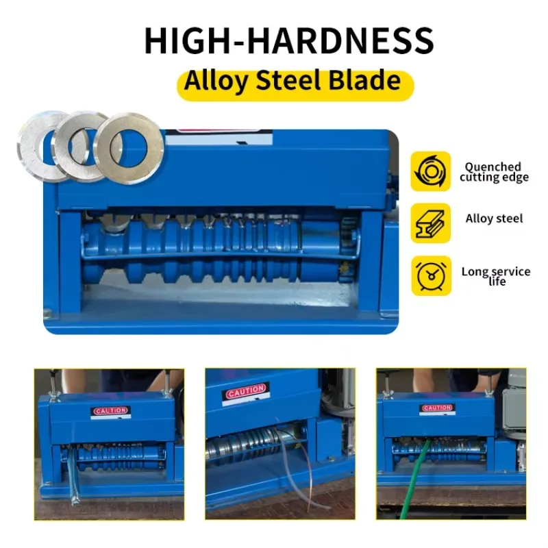 Entry-Level Portable Automation Equipment 750w 1-40mm 30m/Min Wire Stripper Machine Single-Blade Cable Stripping Machine