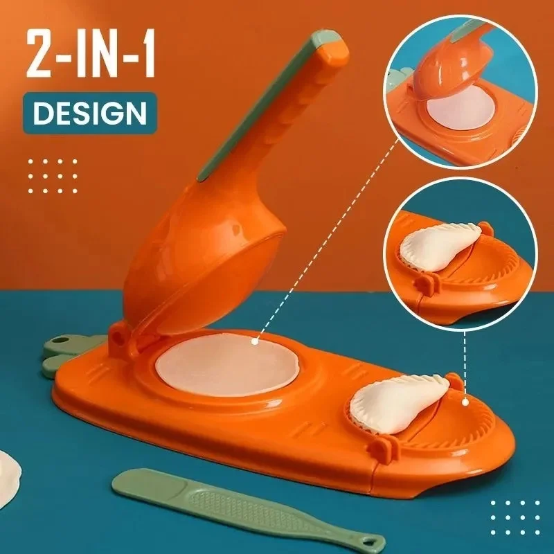 1pcs Dumpling Maker Multi Functional Manual Dough Dumpling Press Maker Household Dumpling Wrapper Pressing Mold Kitchen Tool