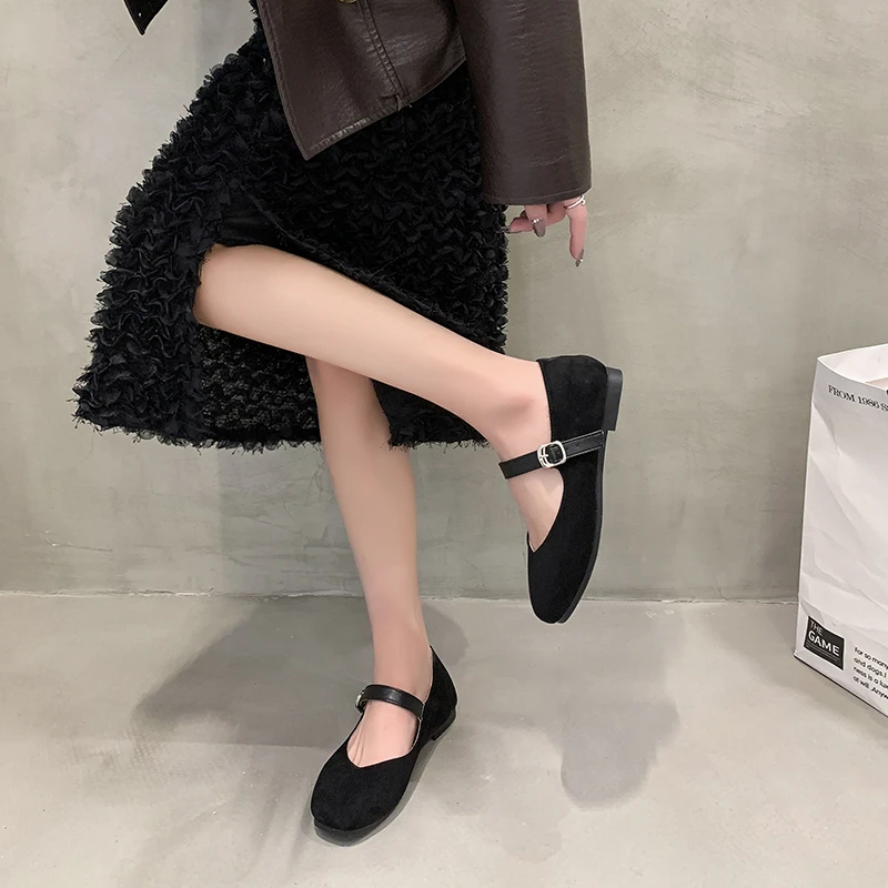 Spring 2024 Fashion Brand Lolita Dress Shoes New Mujer Zapatos Comfortable Simple Clasps Basic Style Solid Color Zapatos