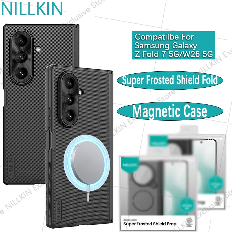 

Nillkin For Samsung Galaxy Z Fold 7 ​W26 5G Super Frosted Shield Fold Magnetic Anti fall airbag phone case protective cover