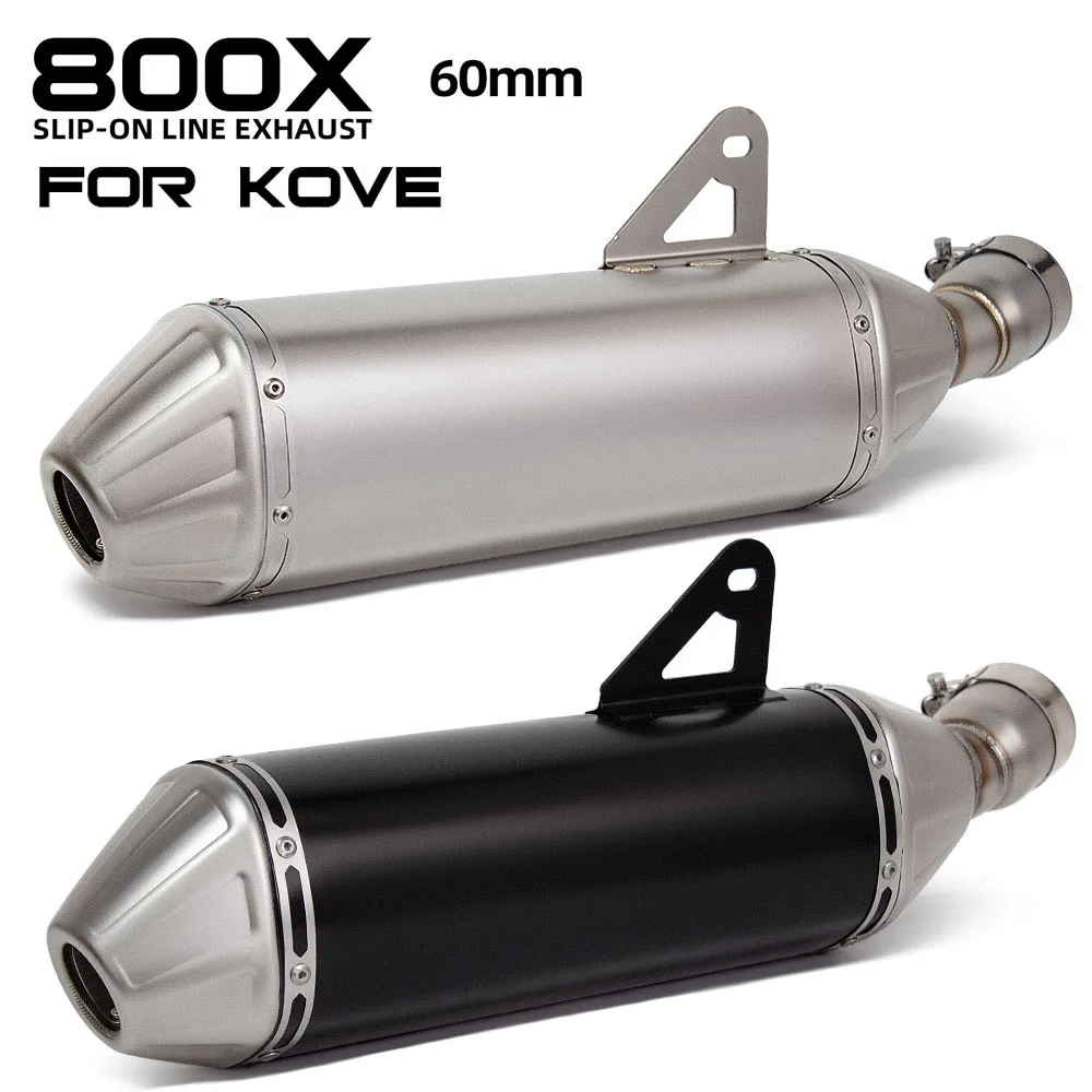 

motobike exhaust accessories For KOVE 800X Pro 800 X rally adventure motorcycle exhaust Slip on line muffler with DB Killer