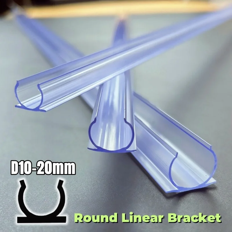 0.5m/1m Round Plastic Fixed Buckle Clip For Neon Silicone Tube Dia10/15/20mm Channel LED Bar Strip Light Holder Base Accessories