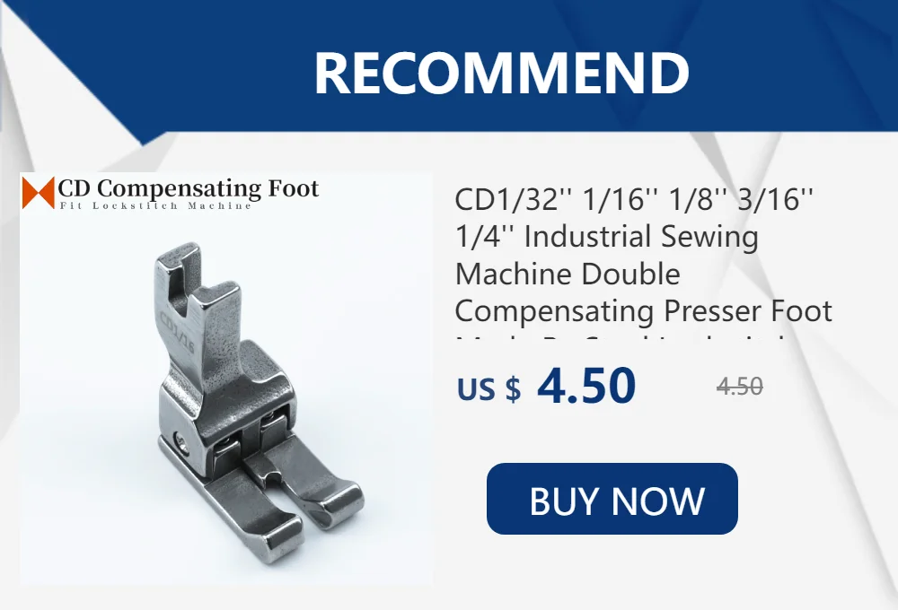 3 PCS MT-18 Presser Foot Fit All Industrial Lockstitch Sewing Machine Accessories For JUKI BROTHER SINGER Single Needle