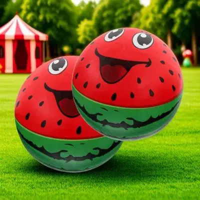 2 ballons de plage gonflables en forme de pastèque, jeu de rebond pour la fête de l'été, la natation, les activités de plein air, jeu décoratif