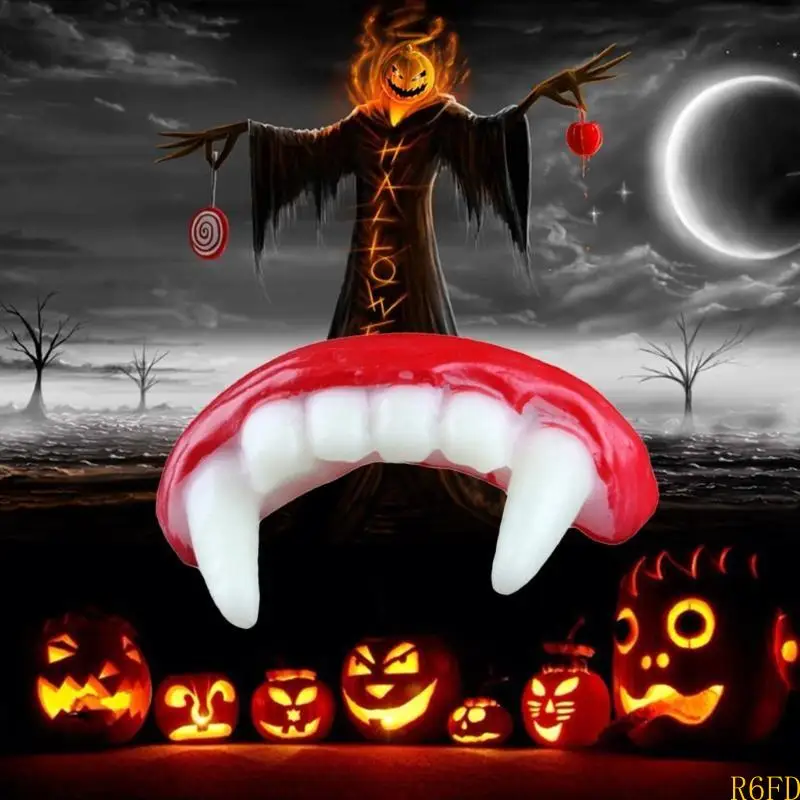 R6FD Gag Gift voor kinderen en volwassenen Halloween voor vampiertanden Kinderen feest voorstander speelgoed voor creatieve