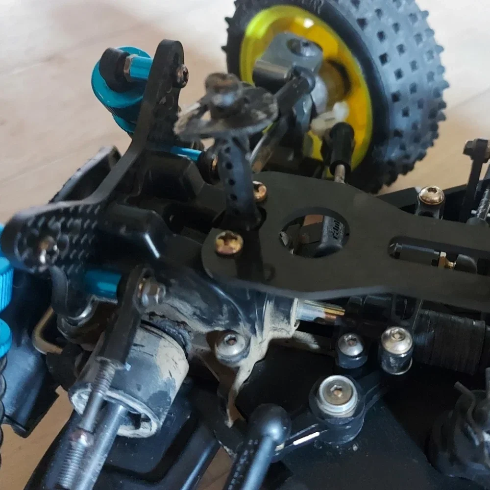 Tamiya TT02 TT02B TT-02 TT-02B 1/10 RC 자동차 업그레이드 부품 액세서리 용 탄소 섬유 2 층 보드 플레이트