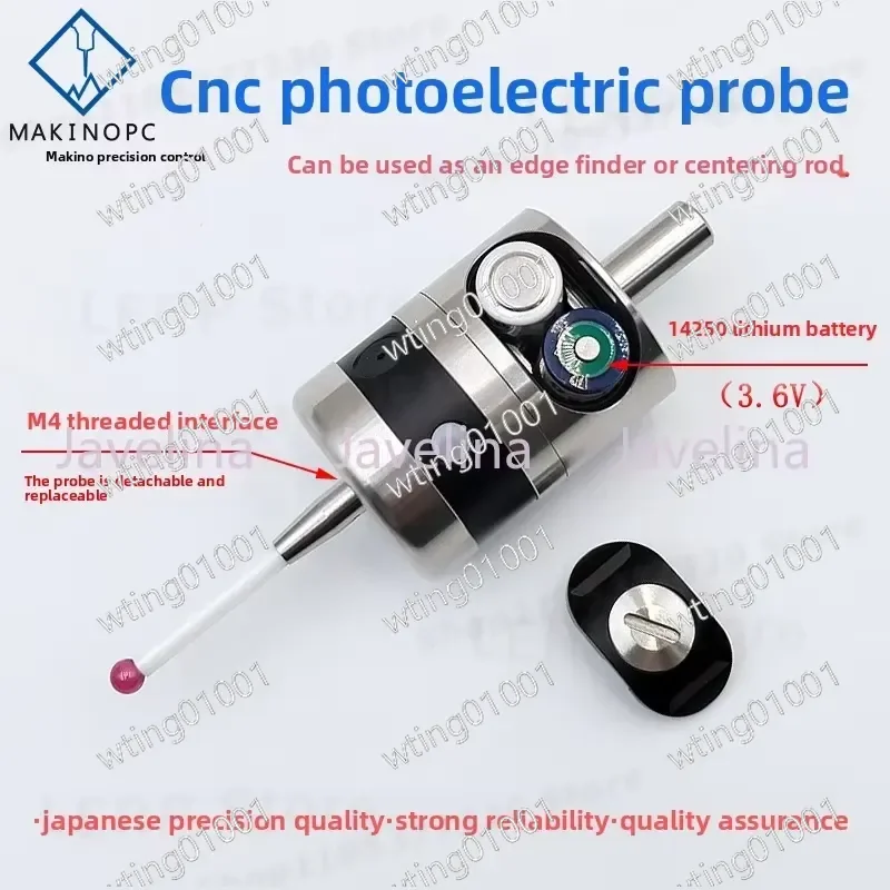 for MP41-10 Edge Finder Optical Probe for CNC Milling Machine Centering Tool High Precision Automatic Workpiece Detection Rod