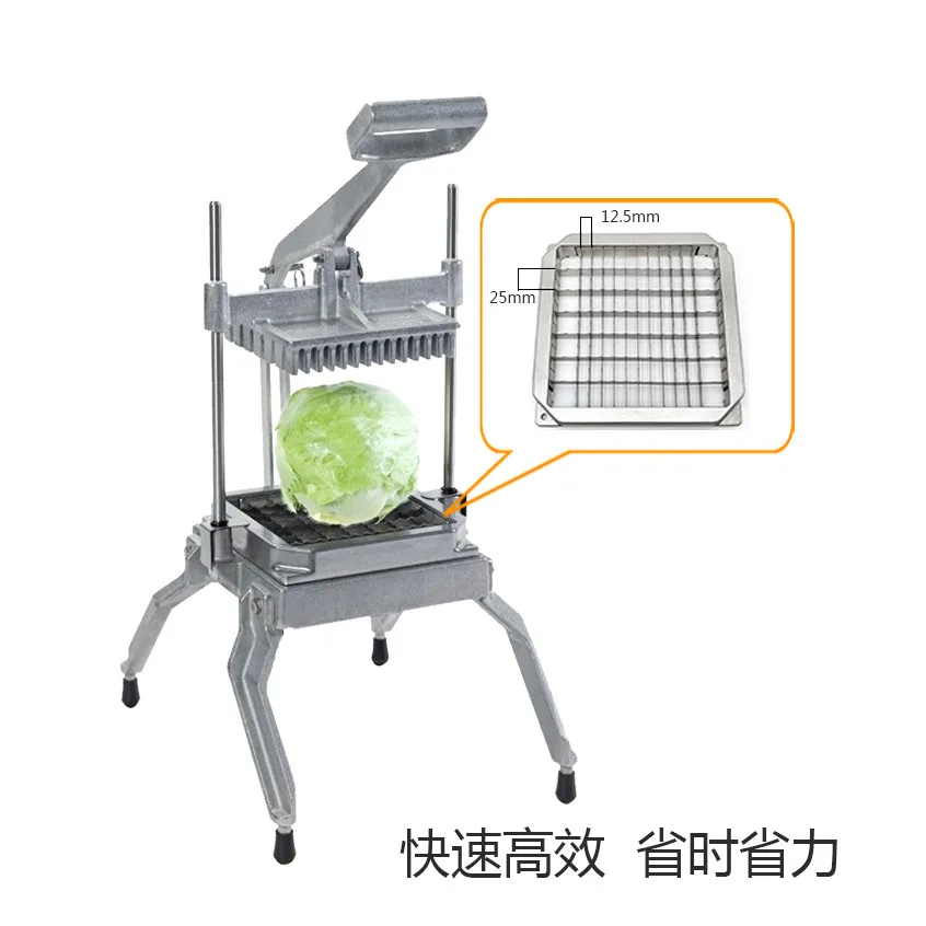 

Factory Direct Commercial Vertical Cabbage Cutting Machine Aluminum Alloy Manual Cutting Machine Hot-selling Dicing Machine