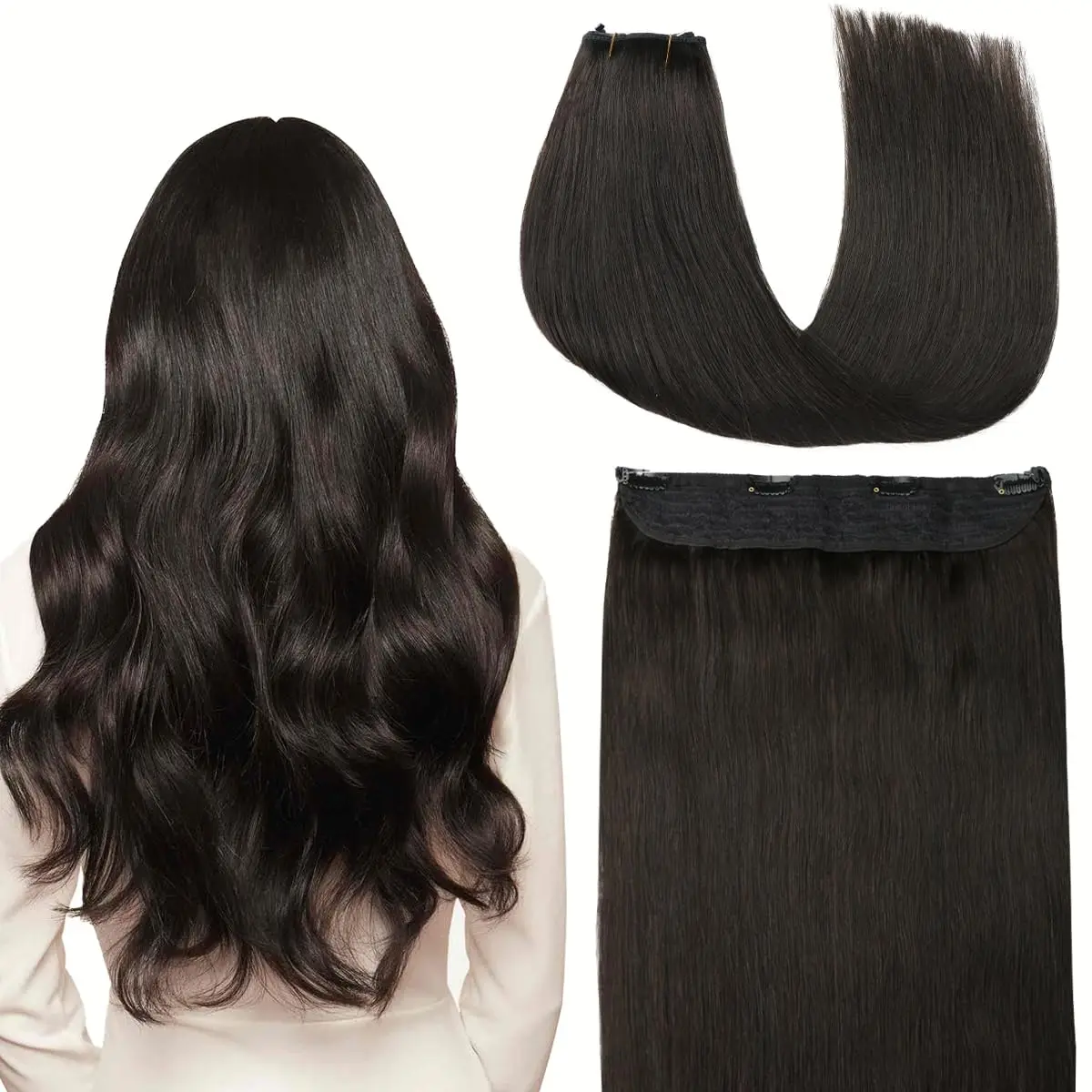 

Fish Line Weft One Piece 100% Human Hair | Invisible Scalp Weft For A Natural Looking Volume