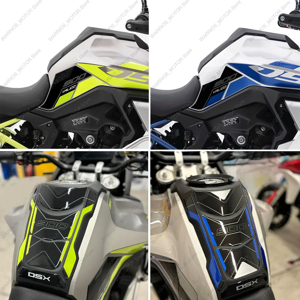 Fuel Tank Pad Stickers For Voge Valico 900DSX 900 DSX 2024 Motorcycle 3D Resin Protective Sticker Kits