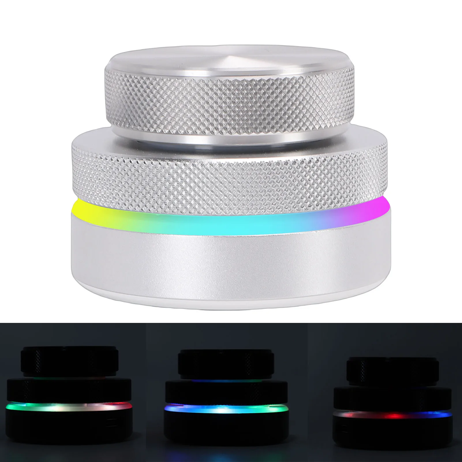 

Customizable Knob Controller Page Turner Bluetooth USB Volume Control with RGB Light for Multimedia Digital Audio Workstation
