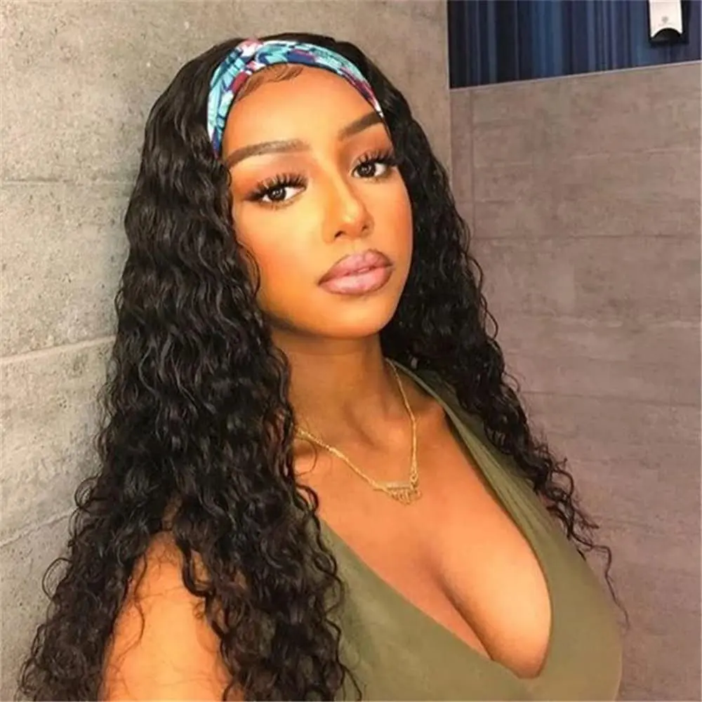 water-wave-headband-wig-human-hair-wigs-for-women-brazilian-machine-made-remy-natural-color-hair-half-wig