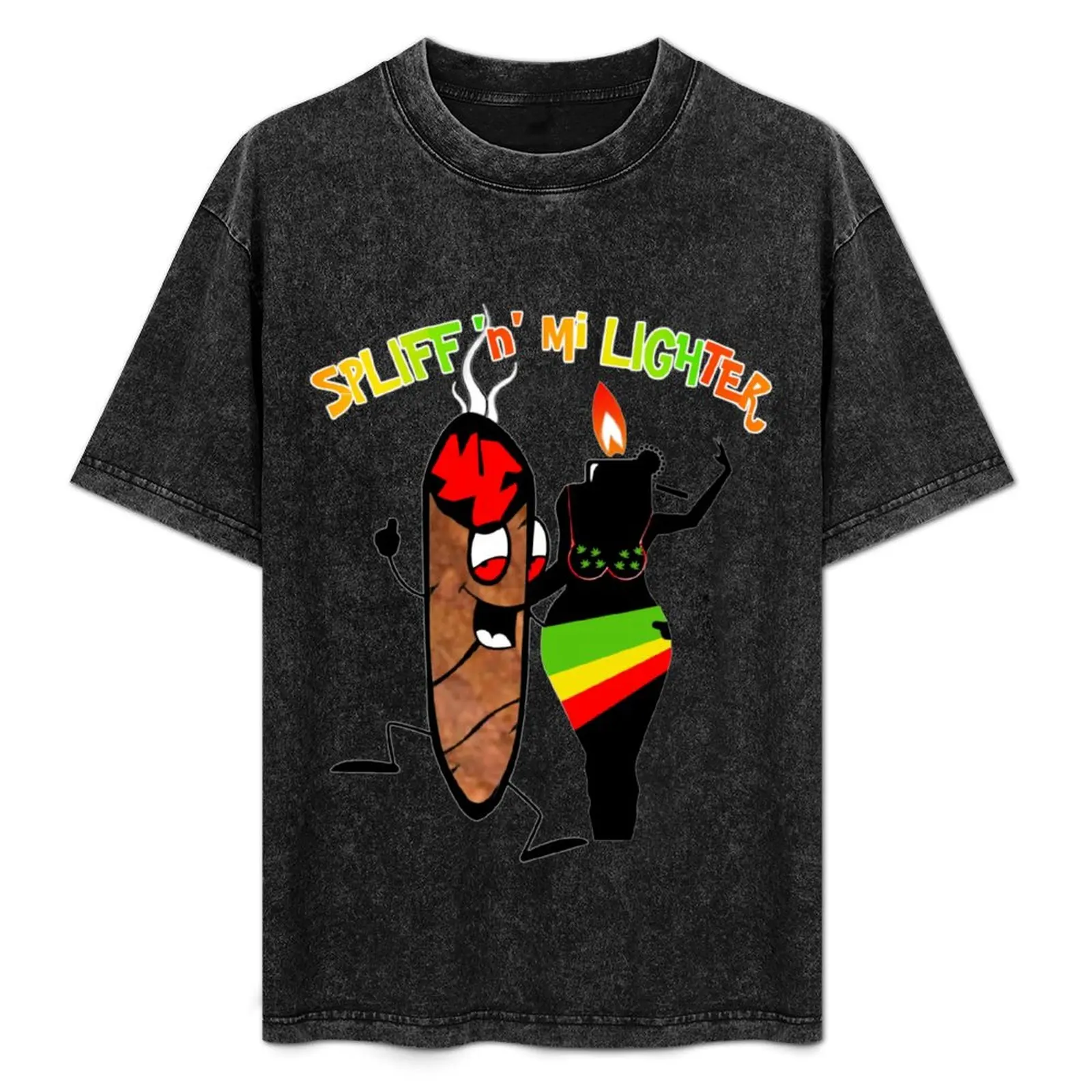

Spliff N Mi Lighter T-Shirt Breathable Basic Cotton T-Shirt