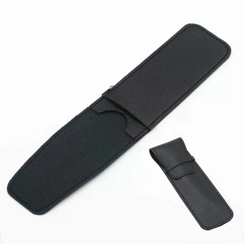 /JCS/Razor Case Shaver Pouches For Razor And Razor Blade Safe PU Leather Black Protective Bag Leather