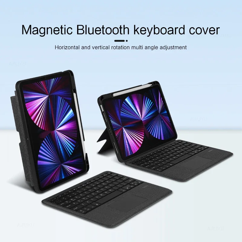 

Keyboard For iPad Pro 11 Inch 12.9 2022-2018 Air 5th 4th 10.2 10th 10.9 Case Magic Smart Keyboard Cove TouchPad Backlight