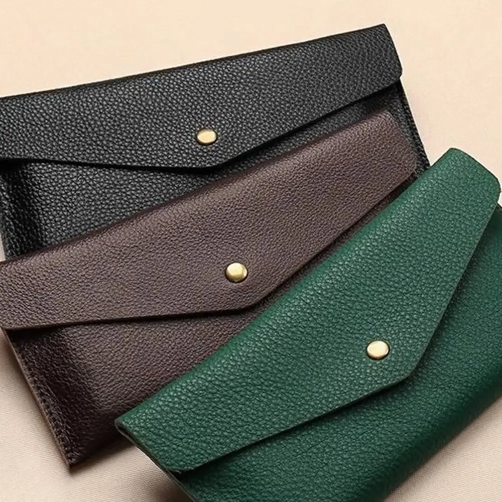 New Soft Leather Wallet Large Capacity One-piece Coin Purse PU Leather Card Holder for Cash Storage