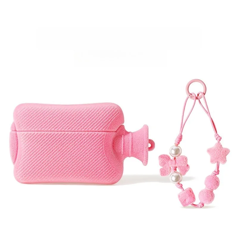

Plush Hot Water Bag Earphone Case for Airpodspro3 Pro2 Headset for AirPods 1 2 3 4 Protective Case Anti Fall and Shockproof