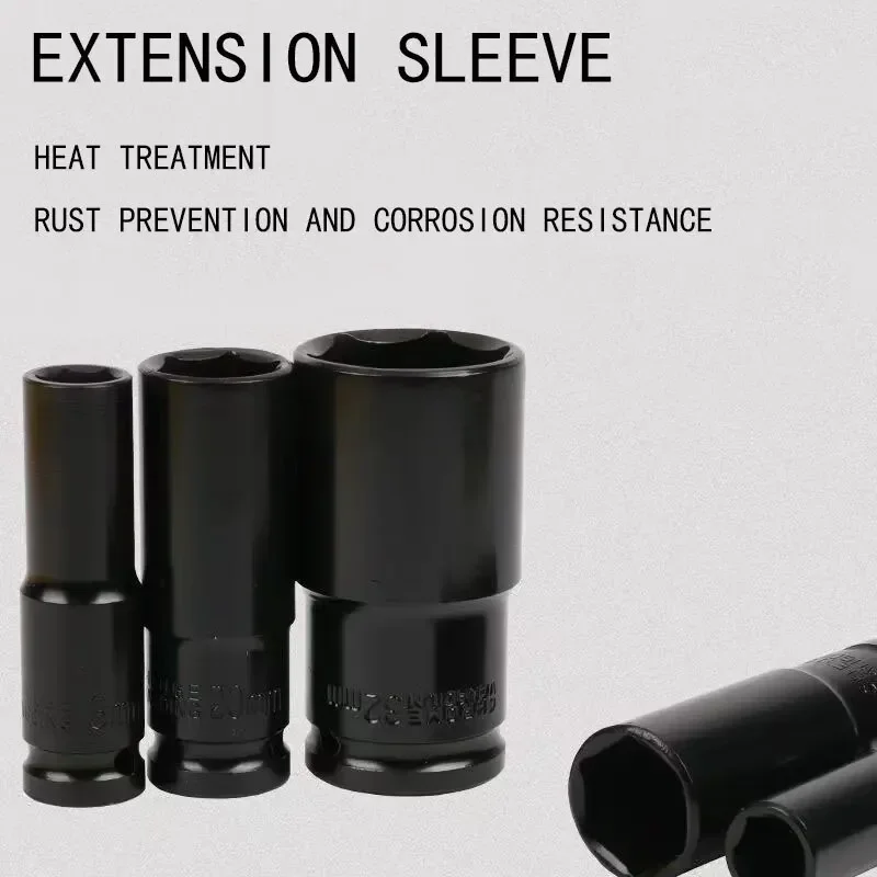 Heavy‑Duty Extended Ratchet Socket Kit, 10‑Pcs Telescopic Sockets Fit for Electric Drill & Ratchet Wrench