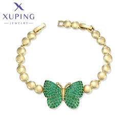 Xuping Jewelry Copper Alloy Animal Butterfly Copper Alloy European Style Fashion Women Bracelet Light Gold Color X000020089
