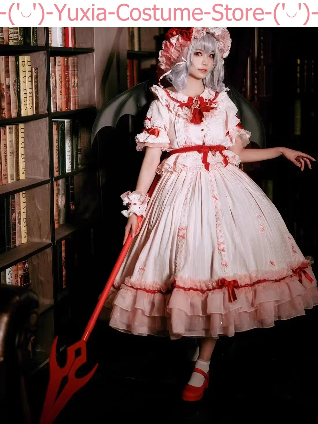 

Платье Алая ремилии Touhou Project, косплей-костюм, косплей-костюм, искусственная игра, Униформа, ролевая одежда
