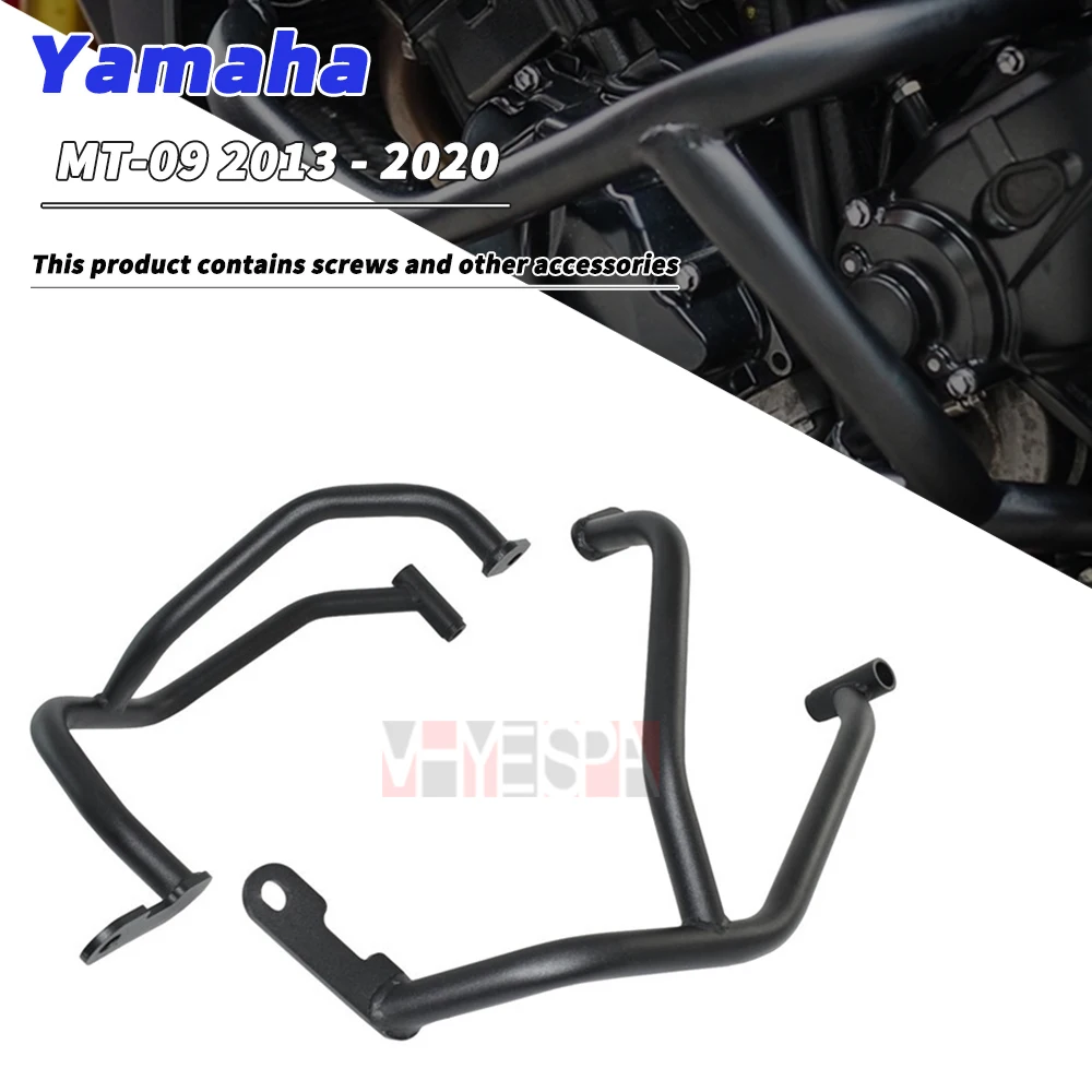 For Yamaha MT-09 MT09 FZ09 FZ-09 2013 - 2020 Motorcycle Accessories Engine Guard Bumper Crash Bars Stunt Cage Frame Protector