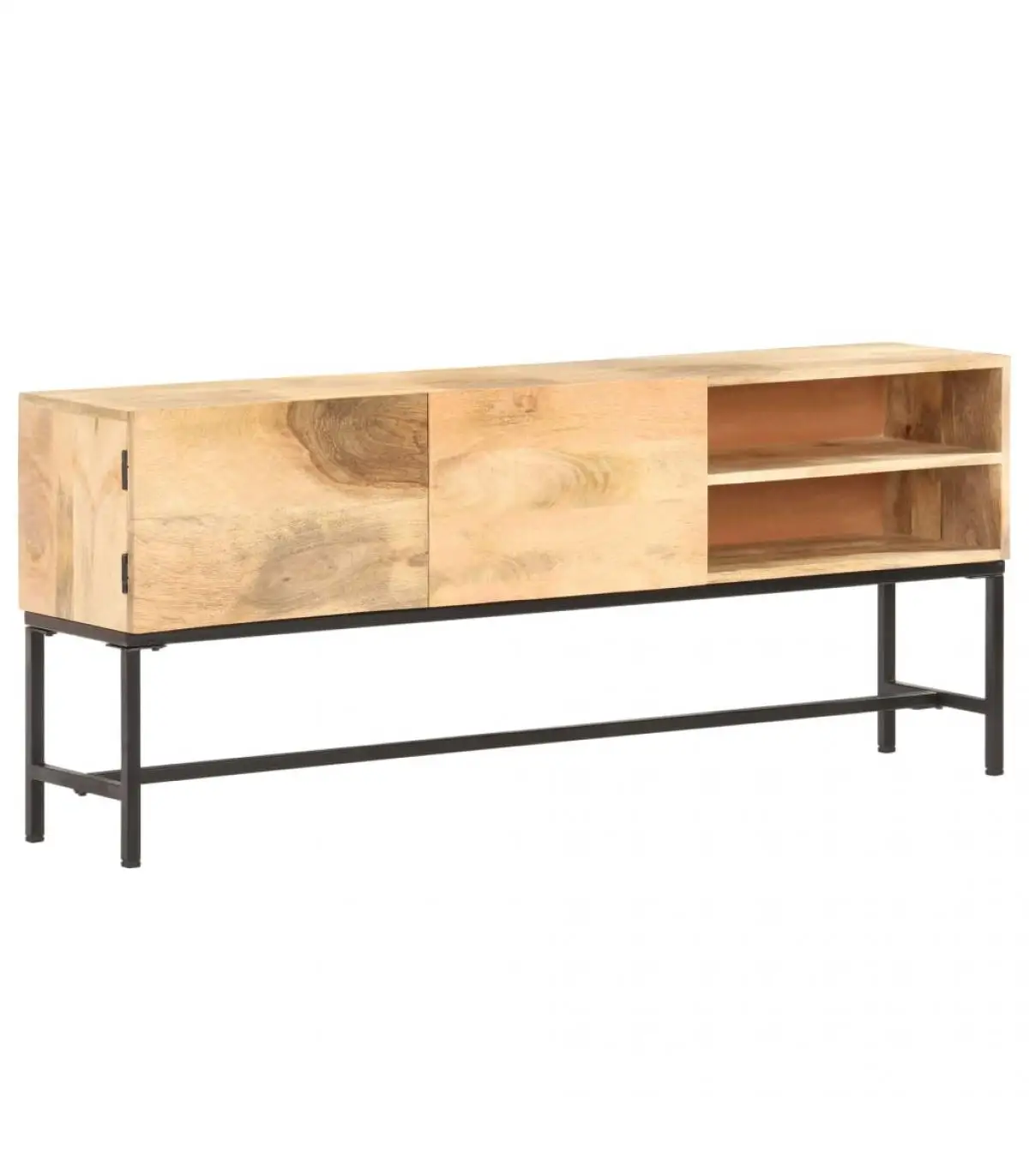 Solid wood handle sideboard 145x30x60 cm