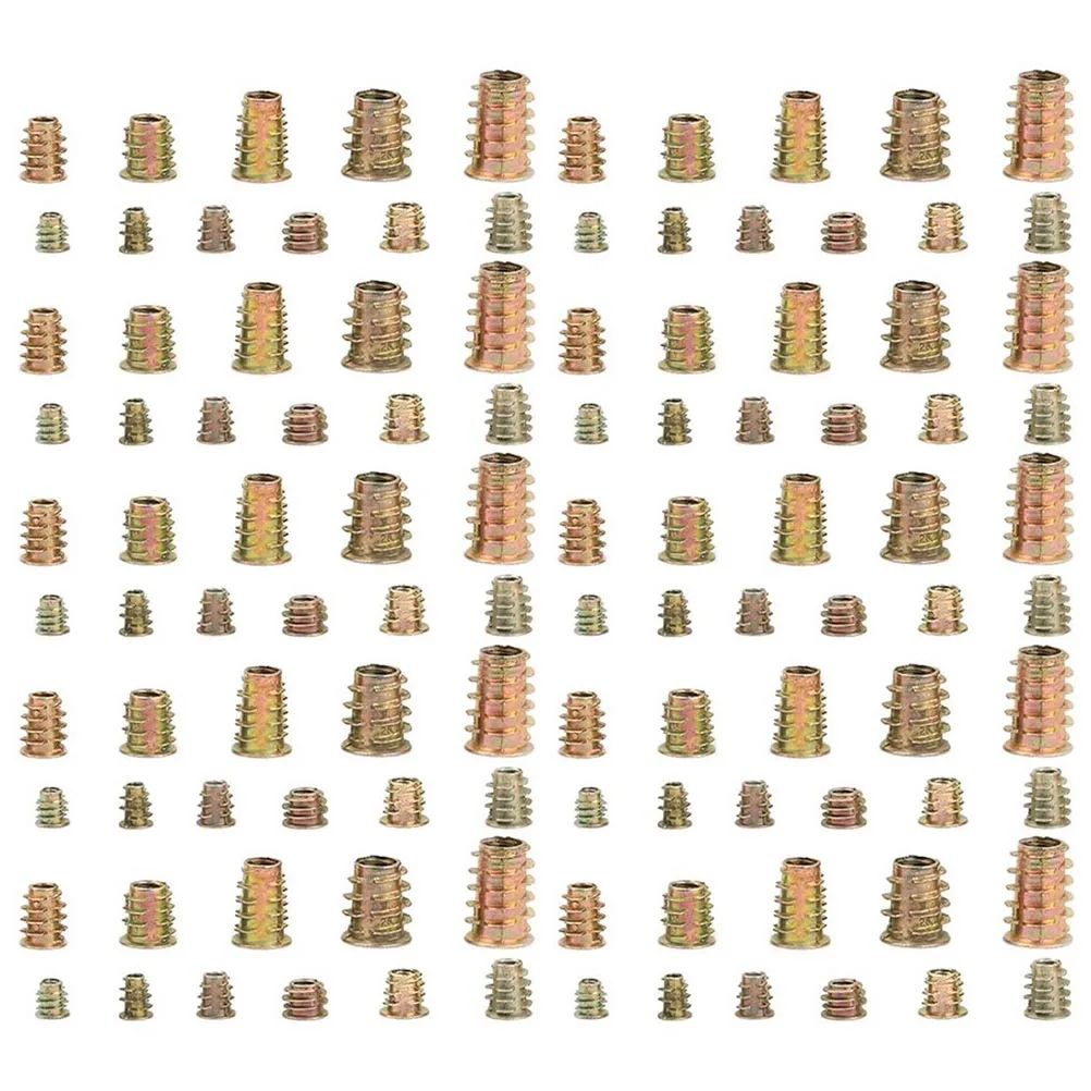 

50pcs Embedded M8 Zinc Alloy Threaded Fastener Furniture Screw Drive Head Furniture Screw Practical Safe