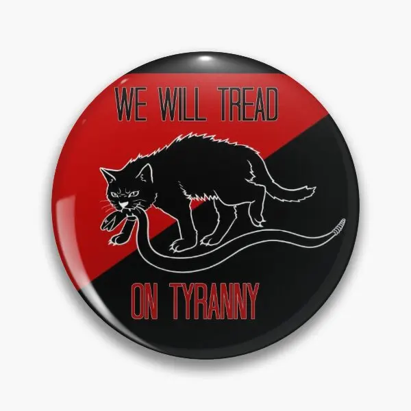 We Will Tread On Tyranny Leftist Flag  Soft Button Pin Collar Cartoon Gift Metal Fashion Lover Cute Creative Decor Clothes