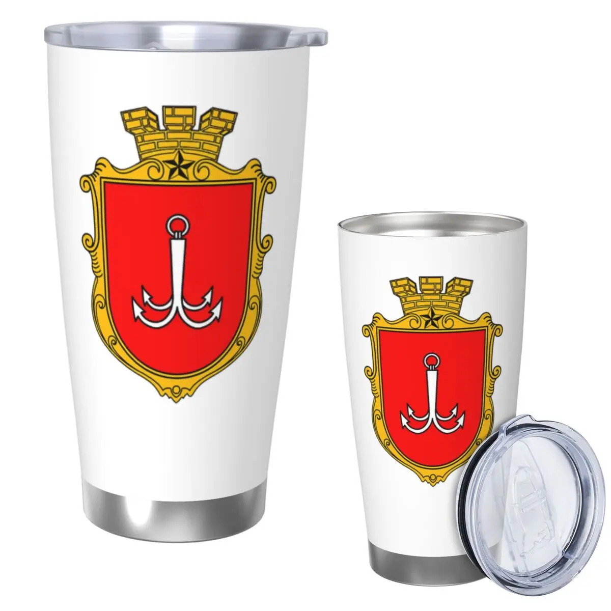 

Coat Of Arms Of Odessa, Ukraine Stainless Steel Tumbler Vacuum Insulated Mug Thermal Cold Cup Straws With Lid 20oz
