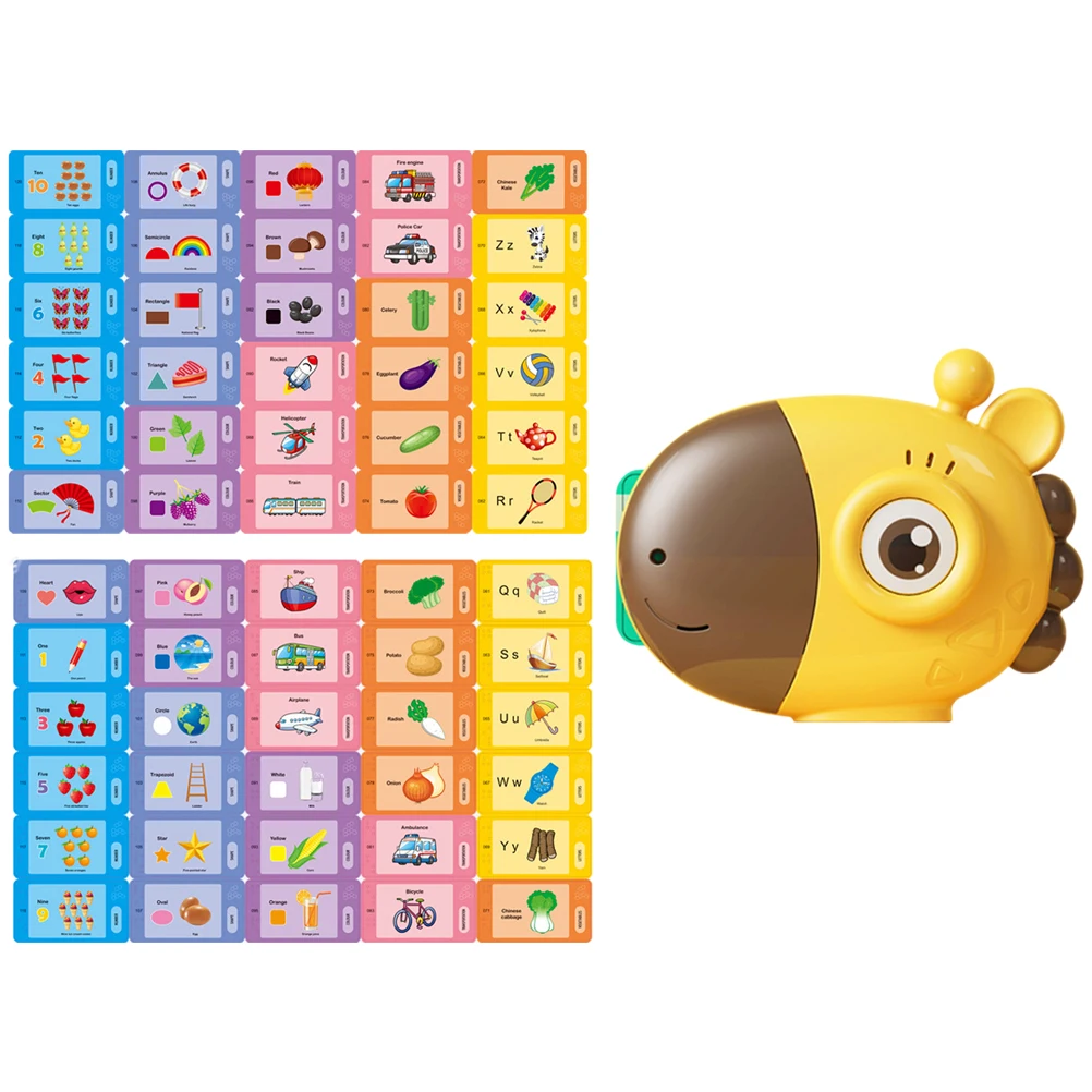 1 set Giraffe Point Reading Machine Kaartinzet Educatief speelgoed Kinderen Toespraakpapier Speelbal Peuter Geluidsboek voor baby