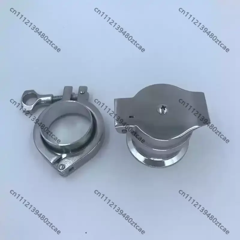304 Stainless Steel Vacuum Suction Wall Valve Clamp‑Type Pipe End Fitting Accessory