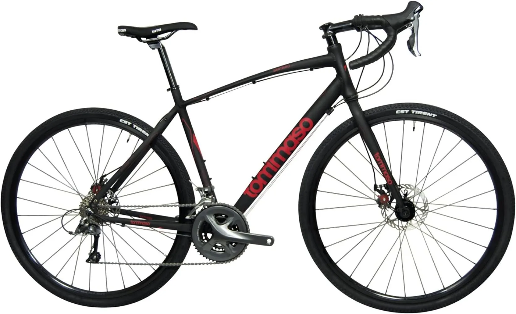 Tommaso Sentiero Gravel Bike Shimano Claris Adventure Bike with Disc Brakes Extra Wide Tires Perfect for Road Or Dirt Trail