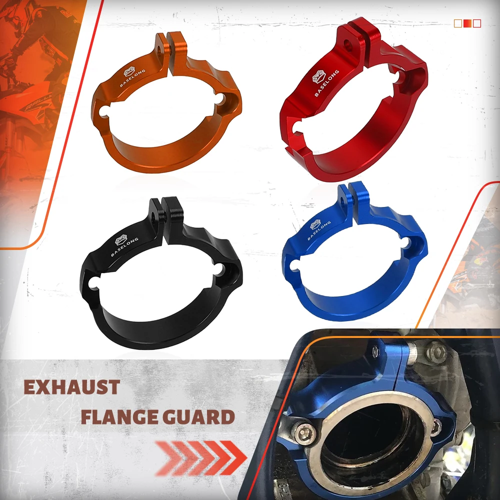 For Husqvarna TE 250 300 XC-W 250 SX 250 SX-F GASGAS Motorcycle Accessories Exhaust Flange Clamp Guard Protector 2023-2024 2025