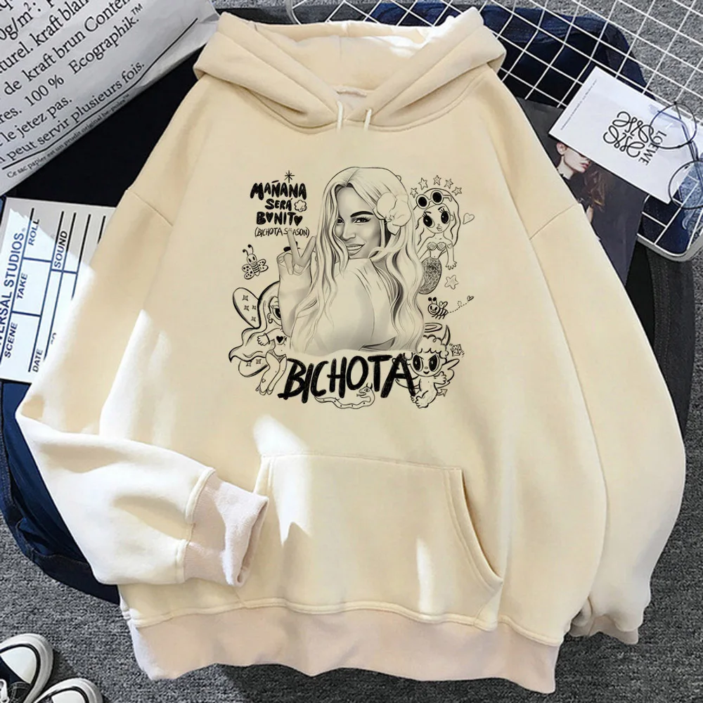 

Karol g hoodies women aesthetic sweat y2k 2023 Fleece Hood pulls women Kawaii clothes