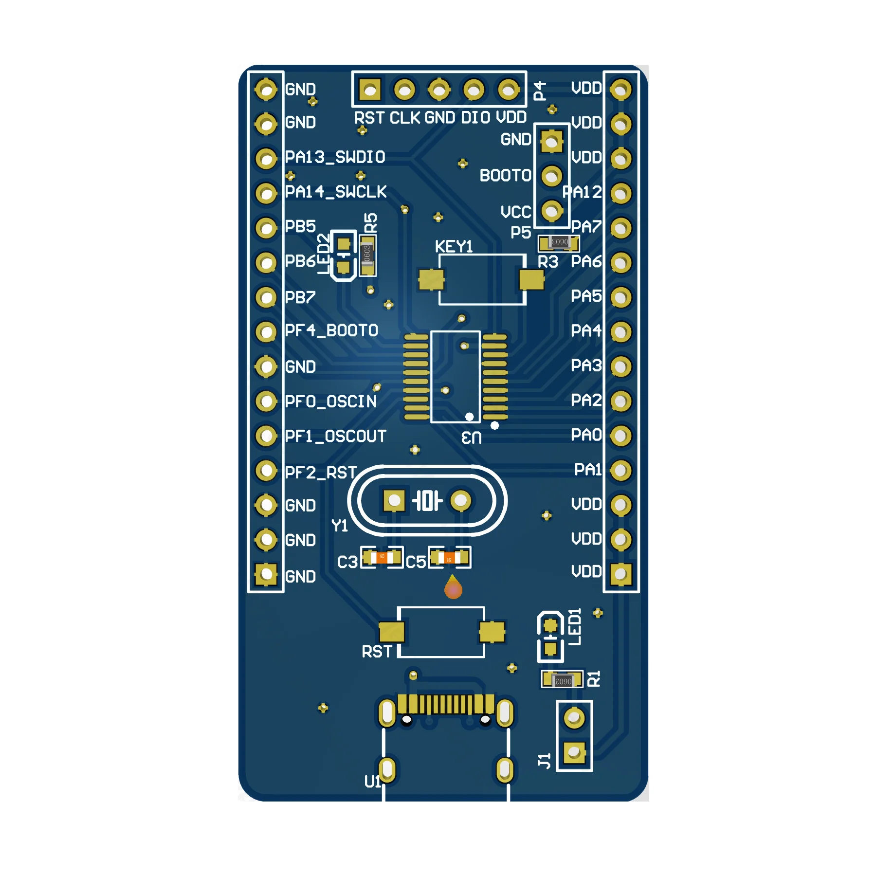 Puya PY32F003 Development Board with Onboard PY32F003F18P6 MCU Core Module