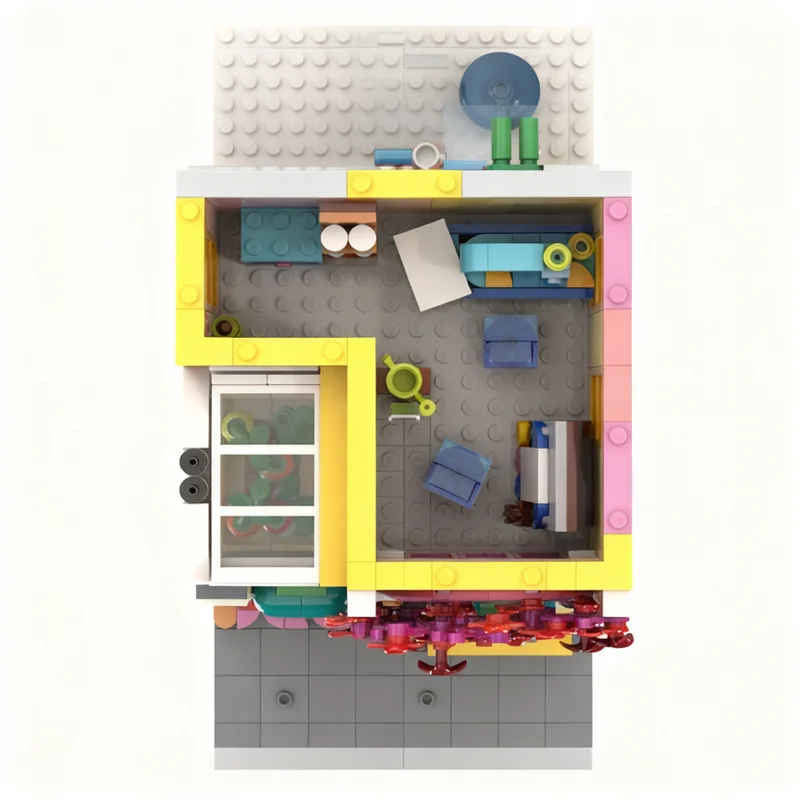 1036 Pezzi MOC Centro Comunitario Modello Modulare di Paesaggio Urbano Blocchi da Costruzione Regalo di Natale Giocattoli Educativi Idea di Costruzione