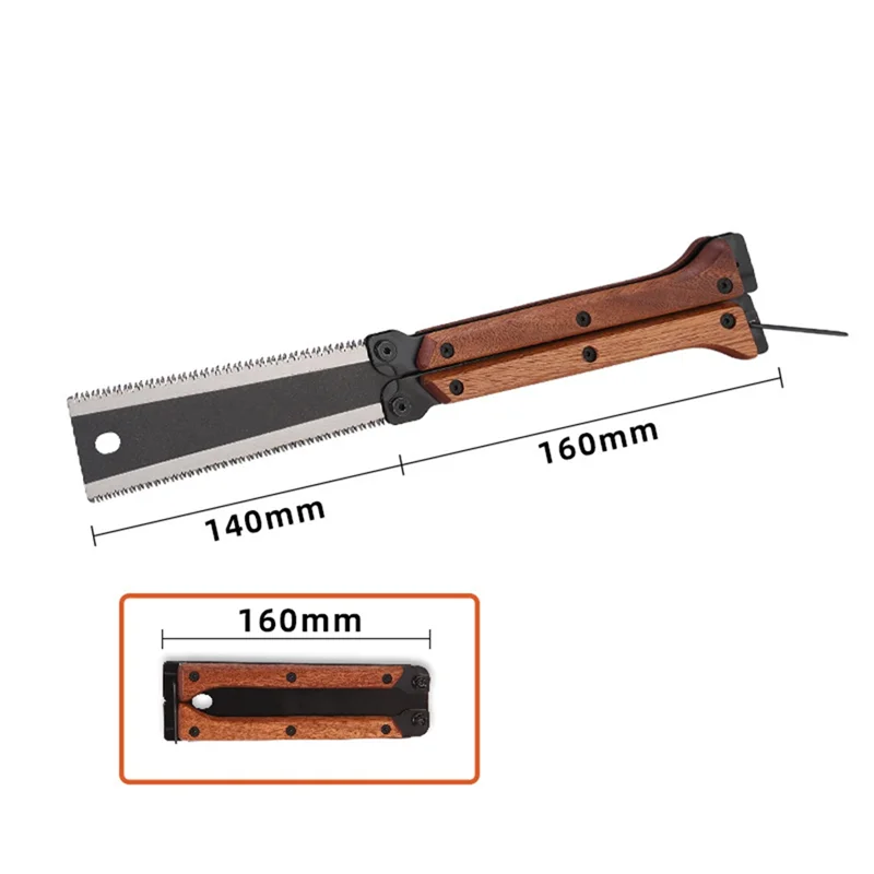 Hands äge, doppelseitige Klapp säge 45 ° und 90 ° für grobes Feins ch neiden, zum Sägen von Garten zweigen geeignet