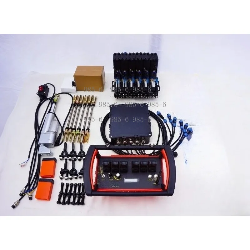 6 Joystick Weightlifting Functions 12-24V Hydraulic Valve Truck Crane Remote Control