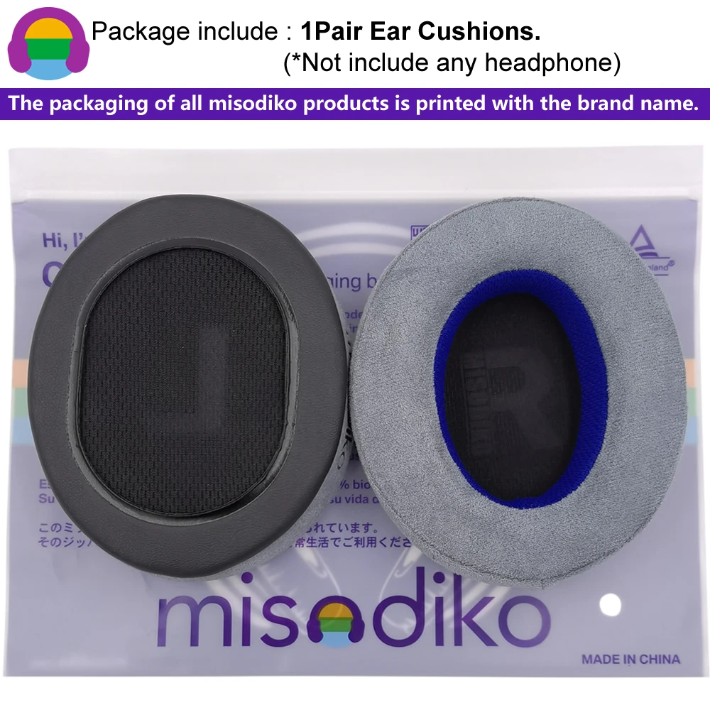 Misodiko-almohadillas cómodas mejoradas para los oídos, almohadillas de repuesto para HyperX Cloud I II Alpha Flight Stinger Core, Arctis 7/ 5/ 3