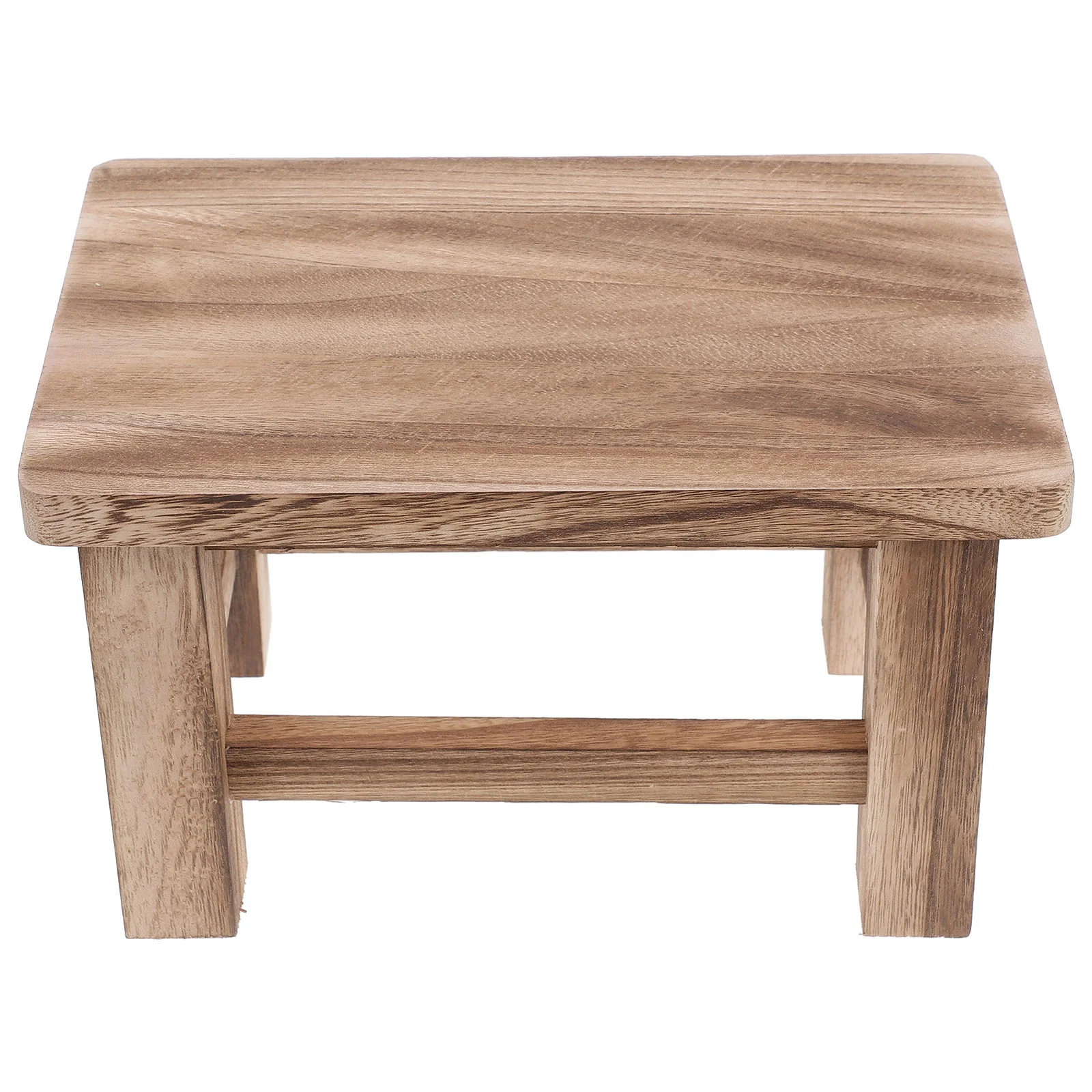 Panca per cambio scarpe multiuso piccola vintage in legno massello Tavolino Sgabello per piedi Sgabello per bambini Sedile ampio ergonomico compatto