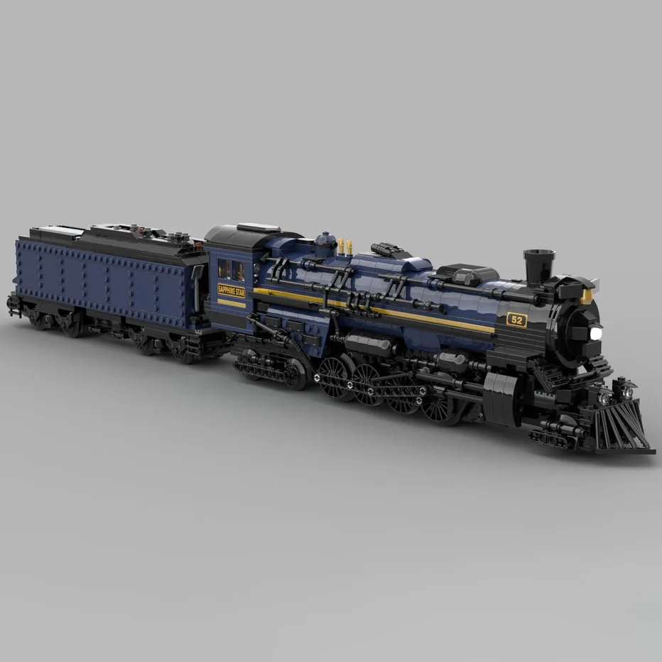 Nowe, wykwintne klocki konstrukcyjne, rozszerzenie modelu pociągu, moduł Orient Express, klocki konstrukcyjne na prezent, zestaw DIY dla dzieci