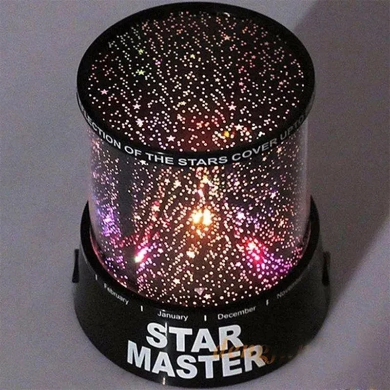 LED Romantic Star Lights Room Rotating Cosmic Star Projector Night Lights Christmas Starry Moon Sky