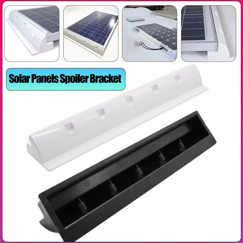 

2Pcs/Set Solar Panels Spoiler Bracket ABS Plastic Long Side Photovoltaic Panel Mounting Holder For RV Yacht Boat Motorhome