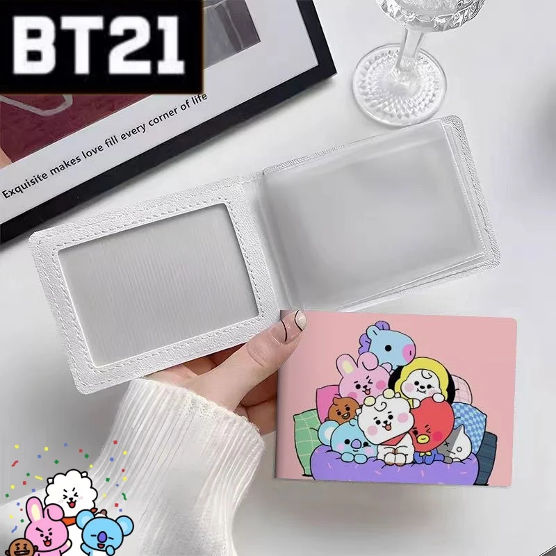 

Милый портативный держатель для карт серии BT21 с креативным мультяшным рисунком, модный защитный чехол для водительских прав