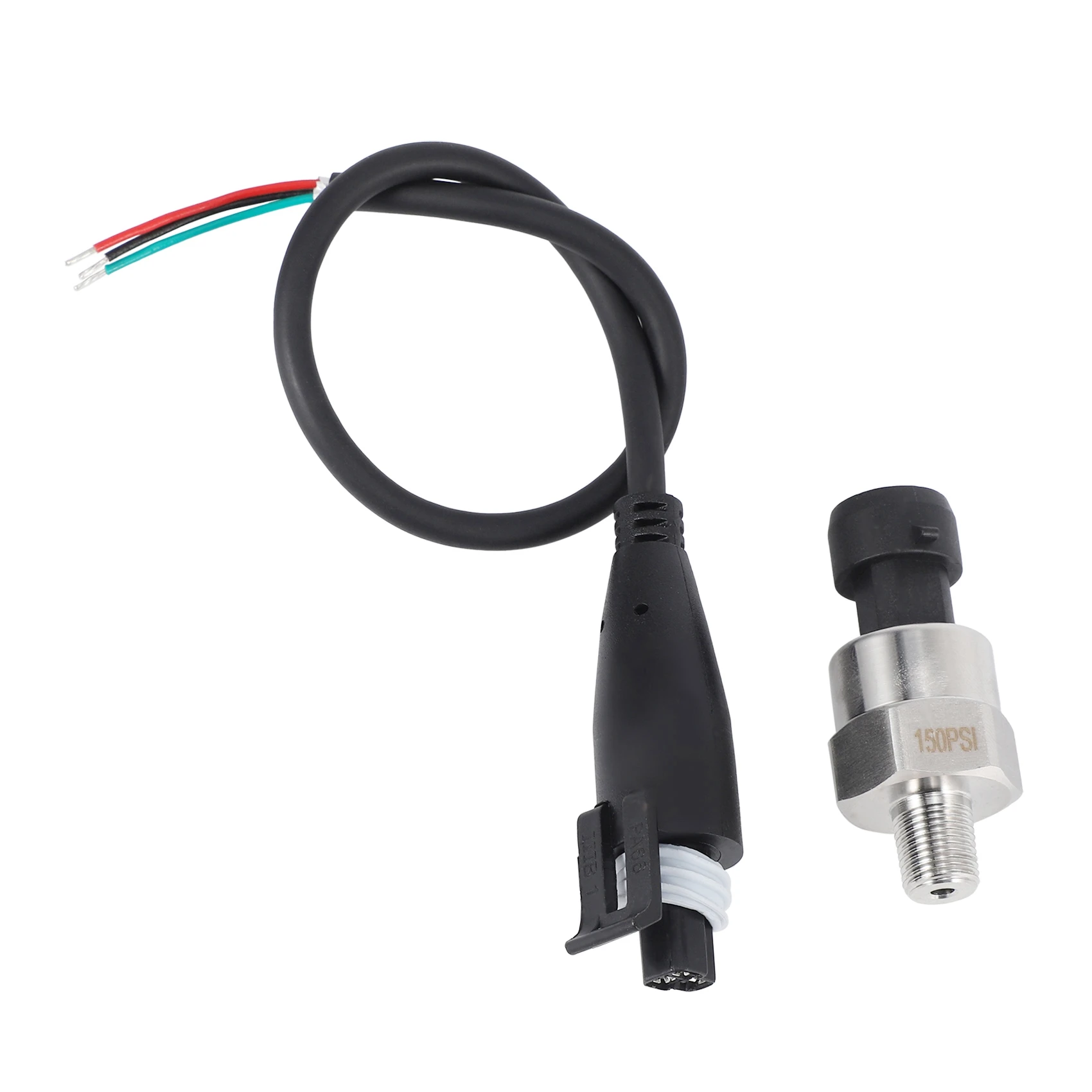 A05E-0-150 PSI Pressure Sensor Oil Fuel Air Water Pressure Transducer Pressure Sender Gauge DC 5V 1/8 Inch NPT Thread