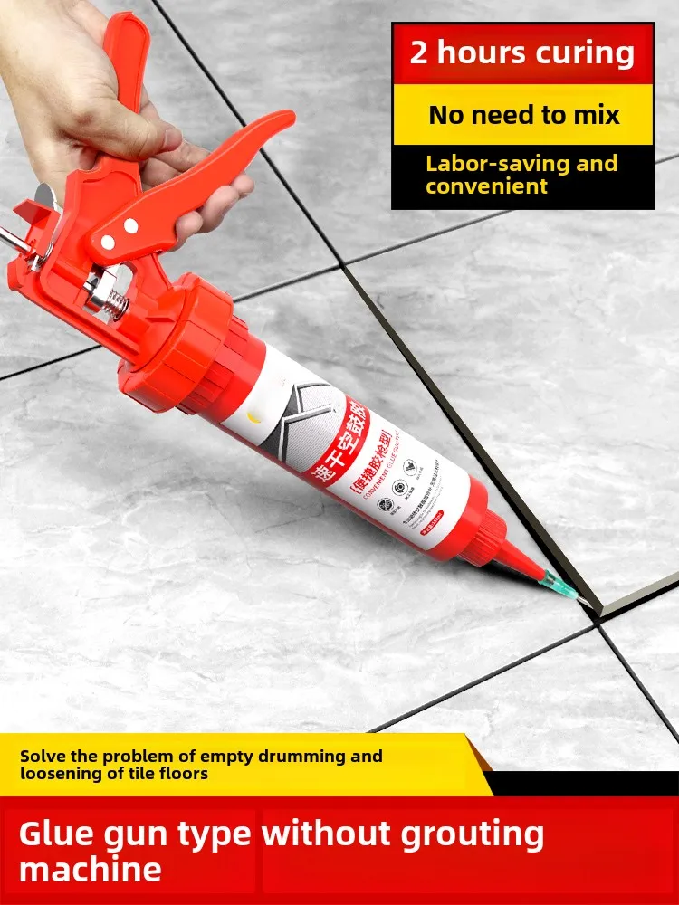 Fix Loose Tiles Without Removing – Tile Repair Adhesive Kit, Fast Drying, Strong Bond for Floor & Wall Tiles